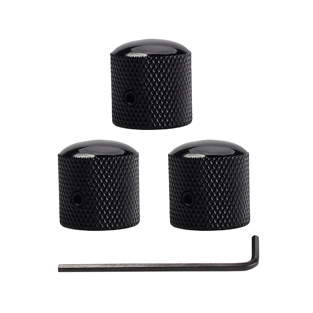 

3 Pcs Volume Knob Guitar Knob Electric Knobs Bass Control Dome Amplifier