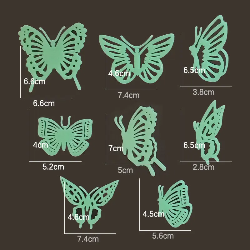 Luminous Wall Sticker Butterfly and Flower Room Decoration for Girls Glow in the Dark Fluorescent Sticker