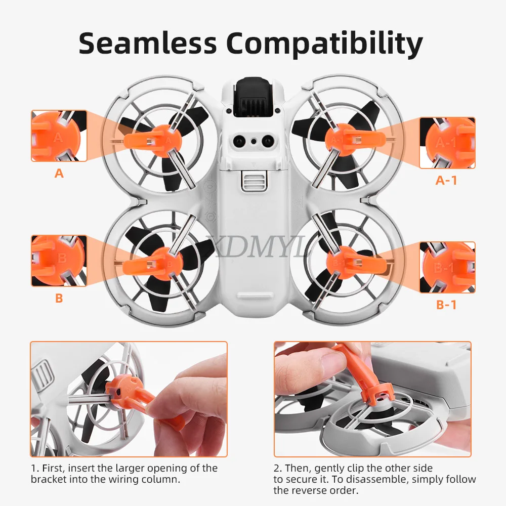 Description Picture 3 of itemPropeller Guard Anti-collision Protection Ring For DJI NEO Gimbal Lens Bumper Tripod Support Leg Protector Drone Accessories