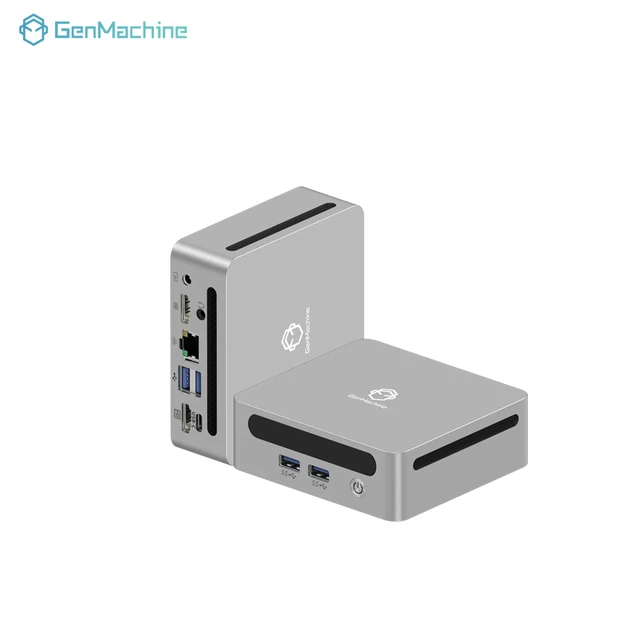 GenMachine Ryzen 5 6600H bricolage ordinateur de jeu Mini PC 3.3GHz-4.5GHz TDP 45W Windows 11 LPDDR5 16G 6400Mhz WIFI6 ordinateur de jeu 2