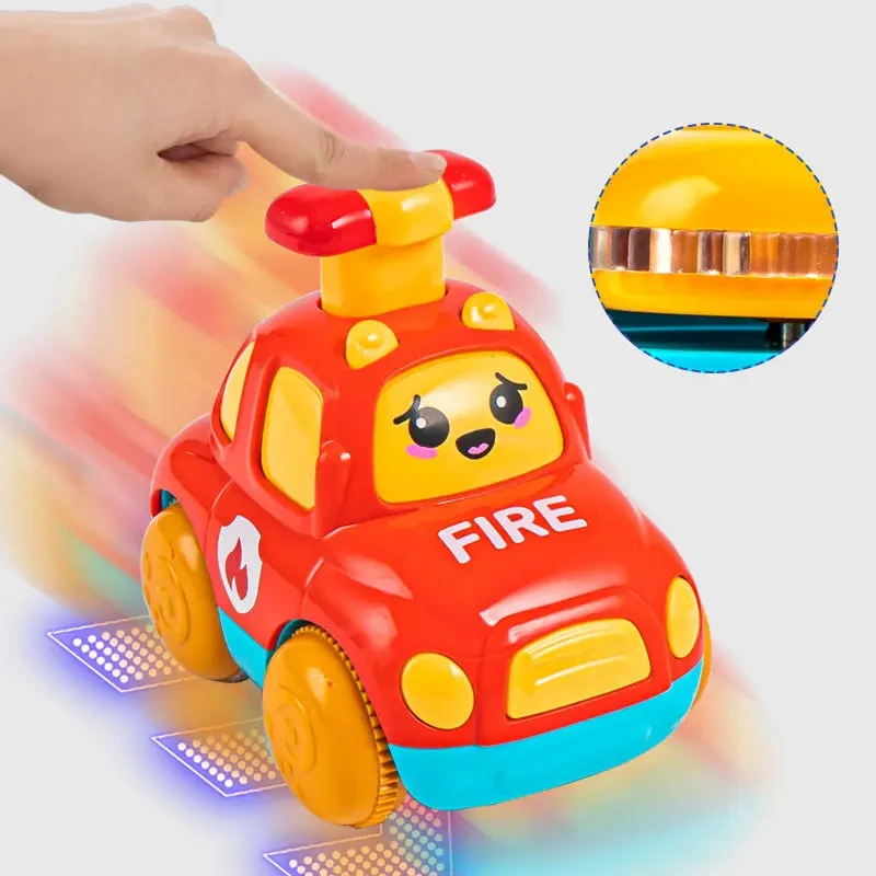 

Baby Toys Cars for 1 2 3 Years Boy Gift Press and Go Cartoon Truck Educational Toys Pull Back Cars Toys for Toddlers 12 18 Month