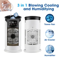 Ventilateur de climatisation portable 3 en 1 avec humidificateur, 6 vitesses de ventilation, refroidissement rapide, brumisateur pour la maison, le bureau, la cuisine, le bureau à domicile 1