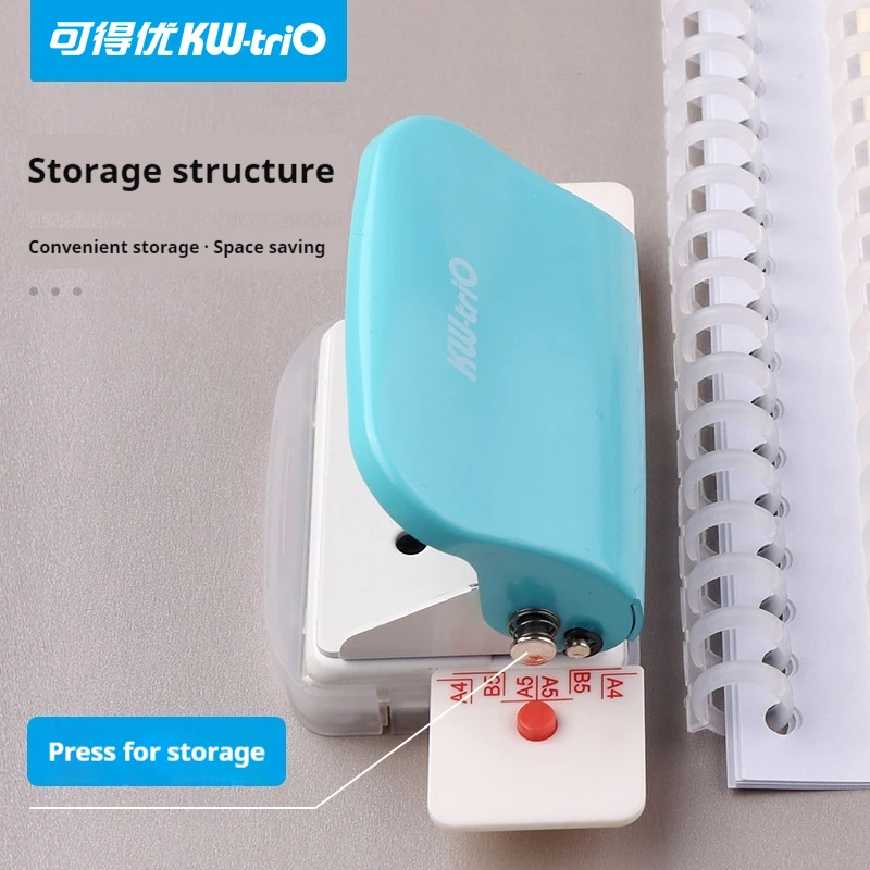 6-Hole Punching Machine KW-Trio 99h9 26 30 Hole Punching Machine A4 B5 Hole Machine Student Manual circle hole punch hole punching tools paper craft punch paper punch