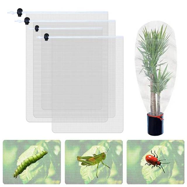 Plant Mesh Cover Breathable Drawstring Fruit Tree Netting Bag Vegetable Crop Protection Bag Anti-Bird Pest Control Plant Barrier Plant Mesh Cover Breathable Drawstring Fruit Tree Netting Bag Vegetable Crop Protection Bag Anti-Bird Pest Control Plant Barrier