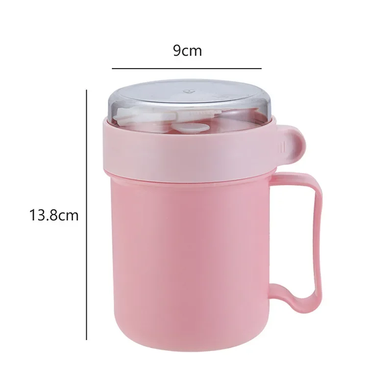 500ml Portable Thermal Insulated Lunch Box Food Container Breakfast Cup Soup Milk Thermos Bottle Tumblers With Spoon 1