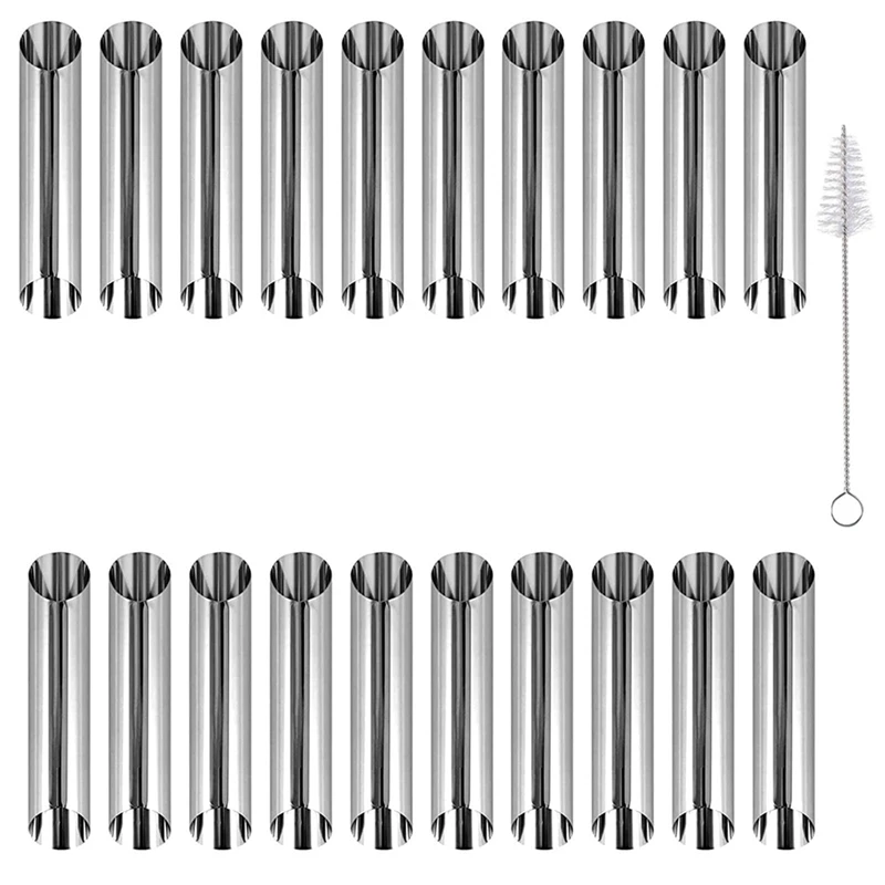 Cannoli Set Di Stampi Da Forno Kit Di Stampi Per Corno Crema Stampi Per Tubi In Acciaio Inossidabile Crema Stampo Da Forno A Cono