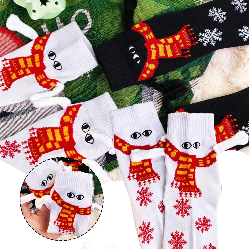 Christmas Cartoon Couple Socks Personalised All-match Sockings For Sports