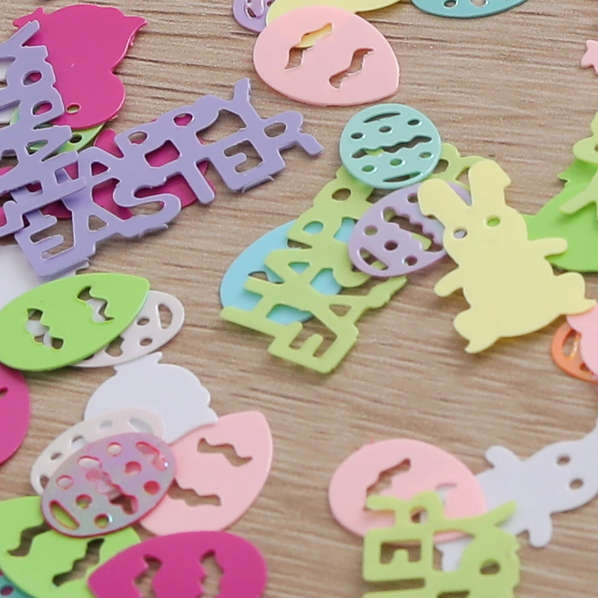 HAPPY EASTER Easter bunny eggs confetti desktop throwing party decoration 1 set 1 piece.