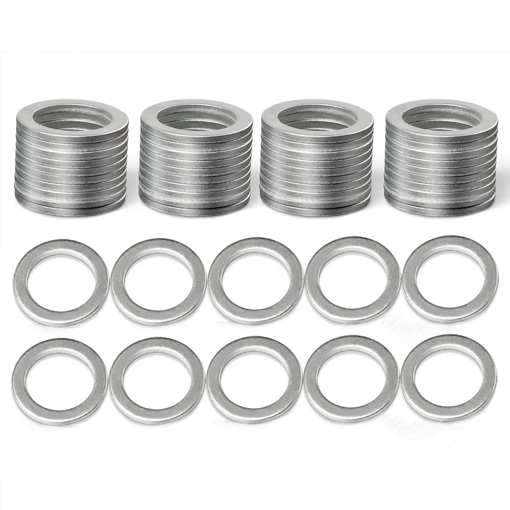 100Pcs 9956-41-400 Oil Drain Plug Crush Washer Gaskets For Mazda M14 14x20x1.5mm Car Accessories 995641400