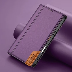 Premium PU Leather Wallet Flip Phone Case with RFID Blocking & Card Holder Slots - iPhone 12 Mini (Purple)