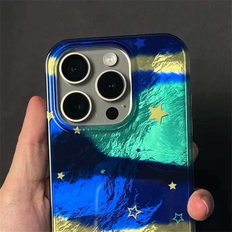 Vortex Pattern Blue Milky Way Star Phone Case
