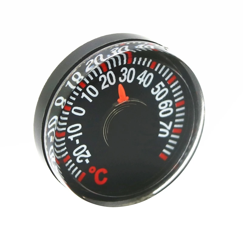 Mini Thermometer Mechanical No Battery Analog 58mm Car Temperature Gauge  with Double-sided Sticker - AliExpress