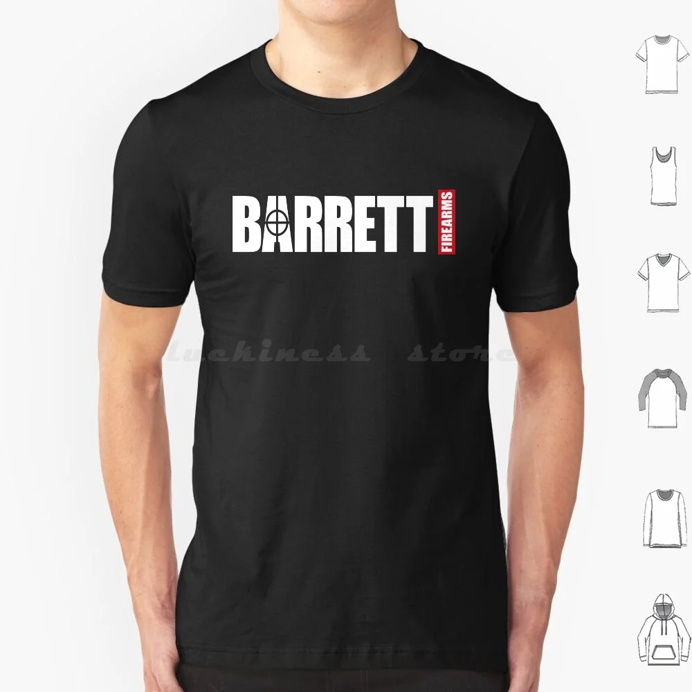 Barrett T Shirt Uomo Donna Bambini 6Xl Barrett Savage Arms Winchester Benelli Ruger American Gun Guns Pistole Pistola Arma Da Fuoco