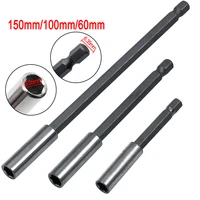 SenNan 1/4″ Hex Shank Quick Release Electric Drill Extension Rod Magnetic Screwdriver Bit Holder 60mm 100mm 150mm Power Tools