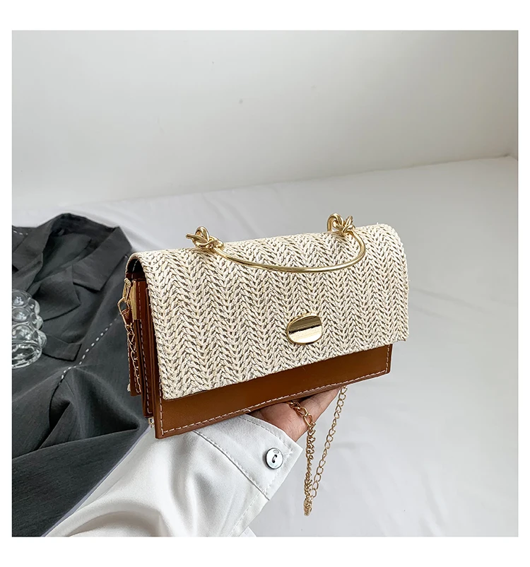 Fashion Pu Hasp Ladies Top-Handle Bags Braid Design 2024 New Brand Shoulder Bags for Women Free Shipping Bolsas Femininas