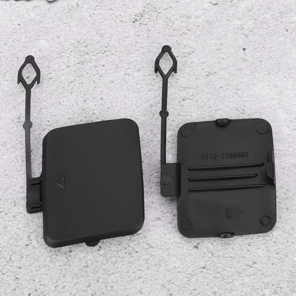 Tappo Di Copertura Per Gancio Di Traino Paraurti Sinistro BMW X5 E70 (2006-2011) - Numero Parte 51127158448, Nero