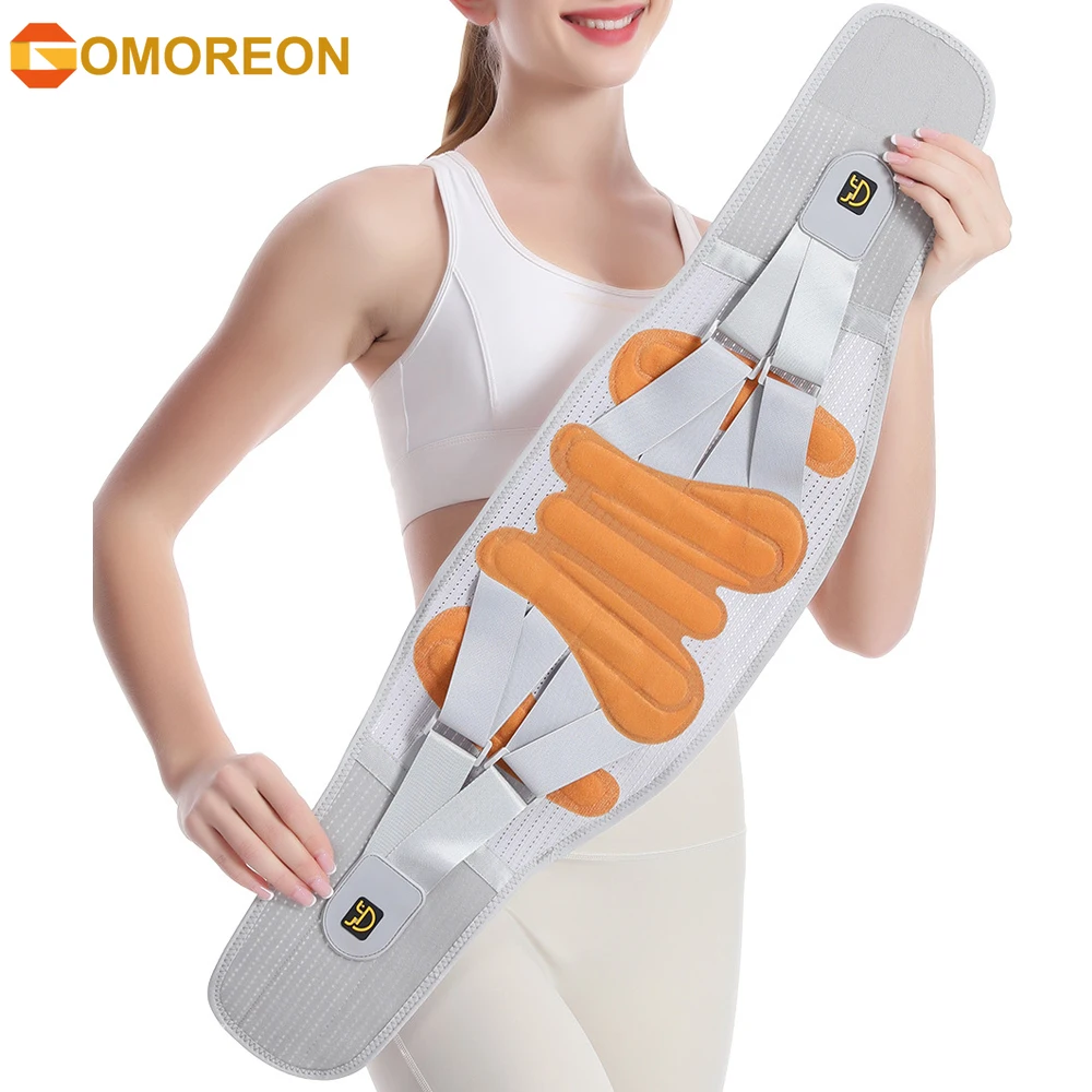 Back Brace for Lower Back Pain, Breathable Support Belt for Intant Pain Relief from Sciatica Hernated Disc Scoliosis Sprain