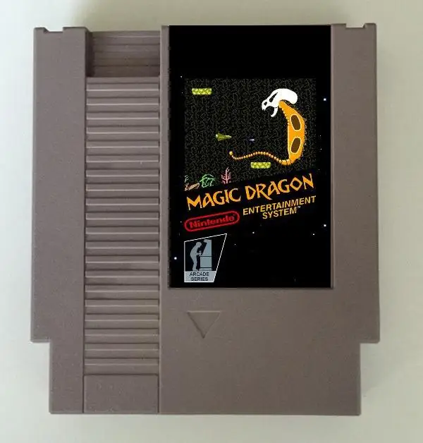 Cartucho de Jogos Magic Dragon Gêmeos para Console Nes fc