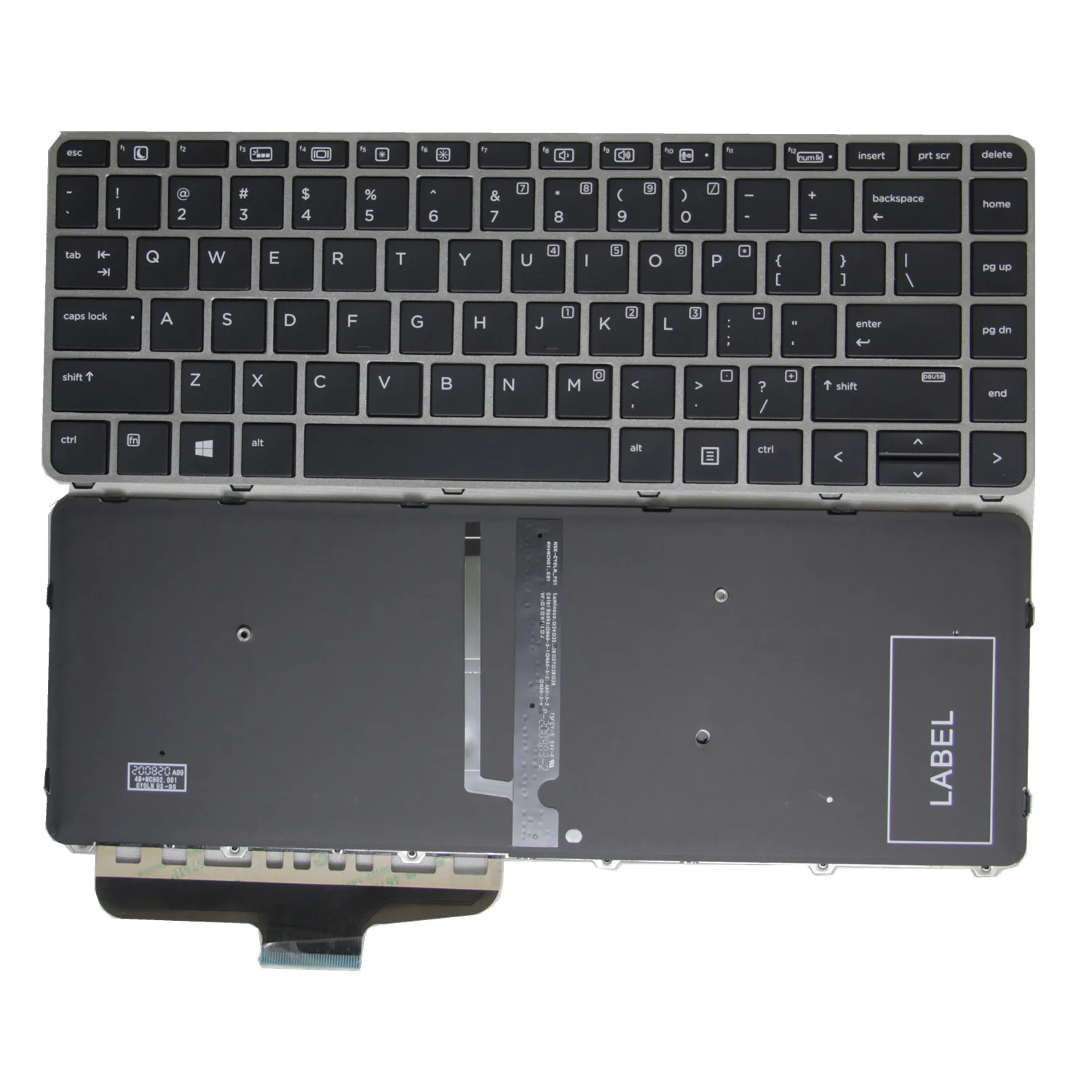 100% Nuovi Stati Uniti Per Tastiera Per Laptop Retroilluminata Hp Elitebook Folio 1040 G3