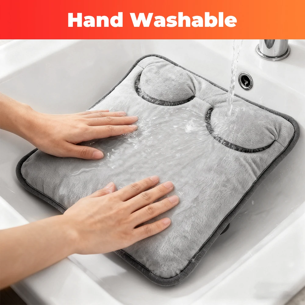 Electric Heating Foot Warmer 4 Level Heated Foot Warming Device for Cold Winter Household Soft Thermal Foot Care Pad Washable