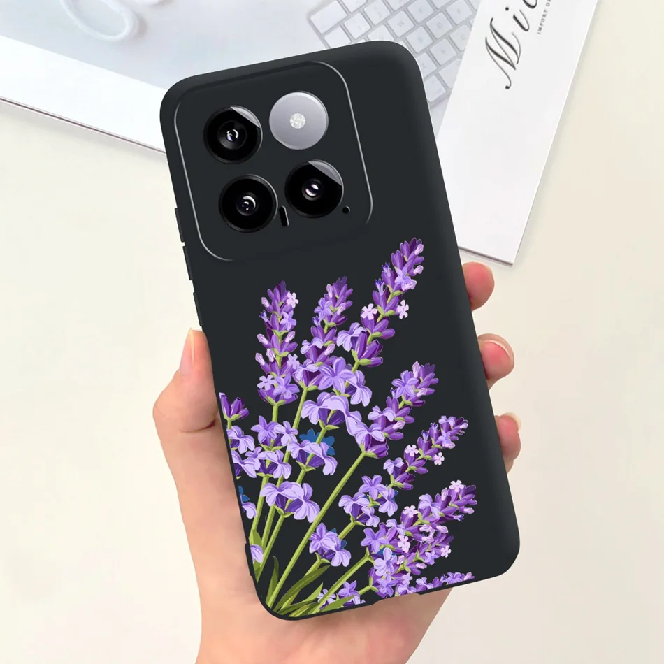 Sunflower Pattern Candy Color Soft Silicone Back Cover