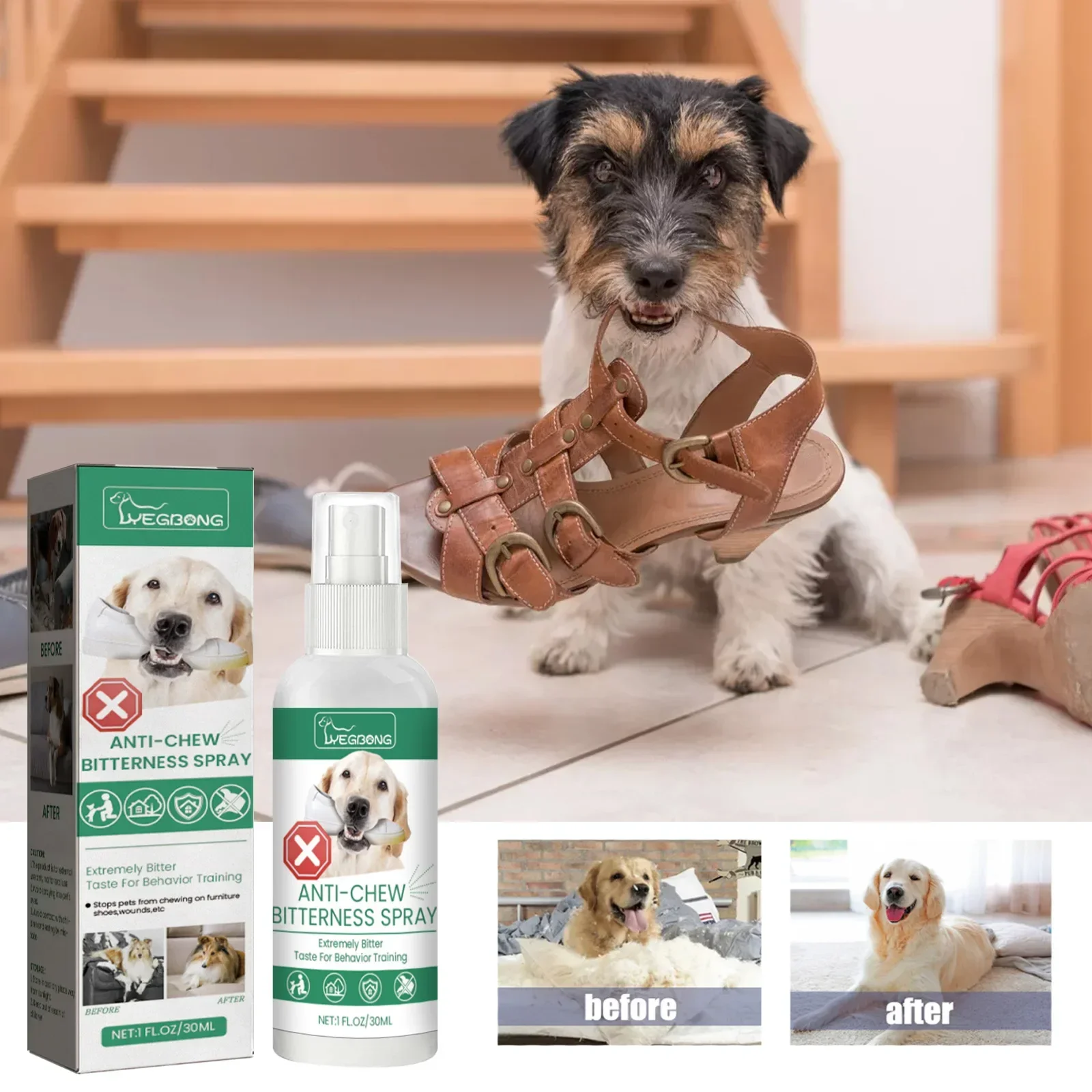 Pet Anti-chewing Spray, Cat and Dog Pet Behavior Modification Anti-chewing and Scratching Spray
