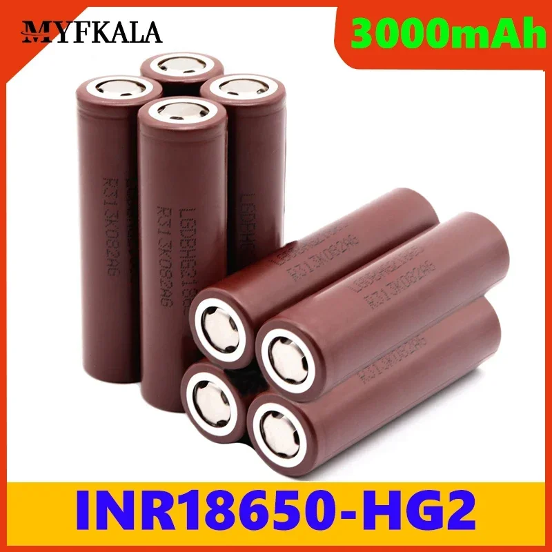 3000Mah 3.7V Hg2 18650 Batteria Batterie Ricaricabili Al Litio Ad Alta Scarica 30A Power Cell