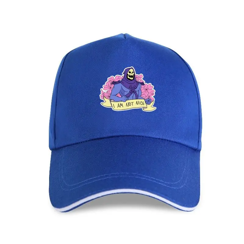 

new cap hat Skeletor I AM NOT NICE Printed Man Oversize 100% Cotton Cute Summer Baseball Cap