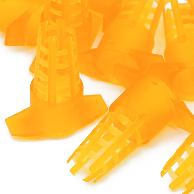 200Db Méh Queen Ketrec Méhészeti Szerszámok Cella Védő Ketrecek Sárga Műanyag Borítója Apikulturális Berendezések - Image 3