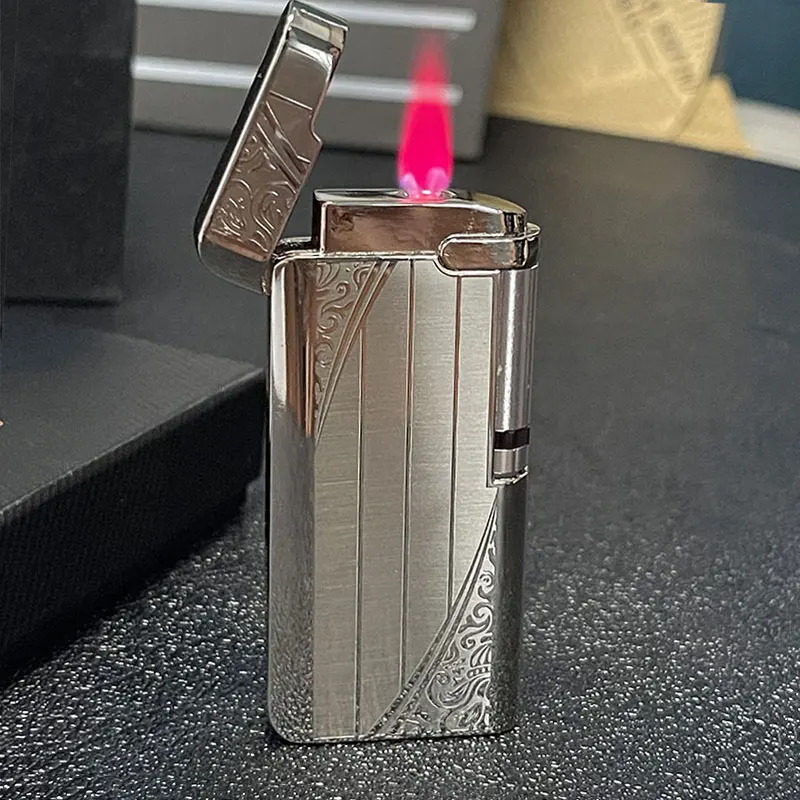 Metal Smoking Gadgets Metal Cigar Lighter Metal Butane Pipe Metal