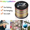 16 Strands 1000m 1500m Hollow Core 100% PE Extreme Braided Fishing Line 55LBs / 250LBs Saltwater Sea Fishing Goods 6