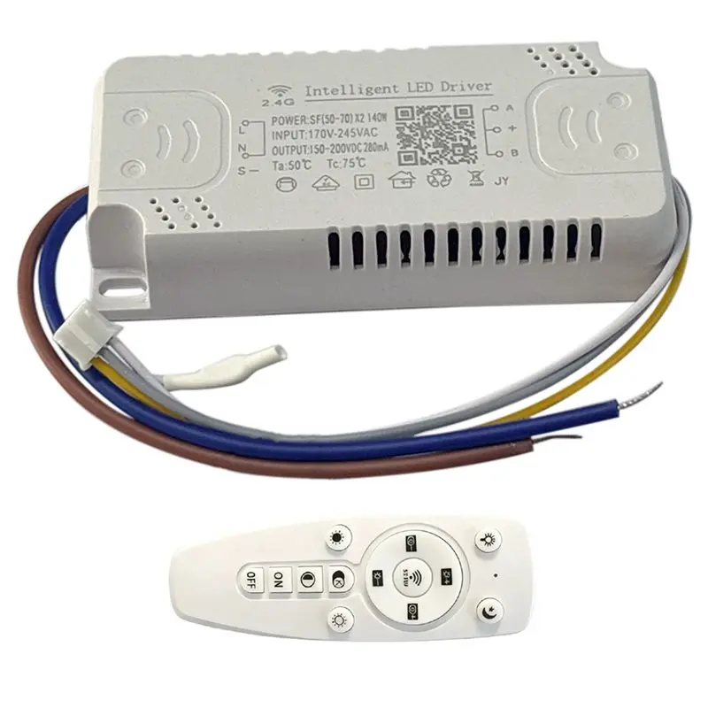 지능형 앱 제어 LED 드라이버 2.4G 리모컨 디밍 가능 색상 변경 샹들리에(..