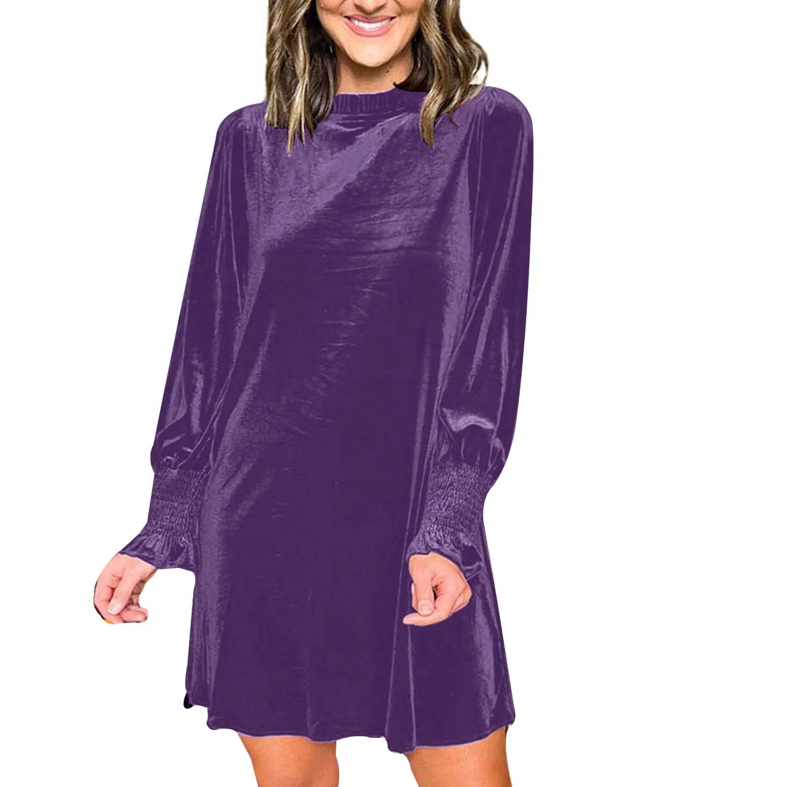 

Женское однотонное свободное платье с прямыми штанинами, повседневное простое платье до колен, Клубное вечернее платье, элегантное платье с высокой талией