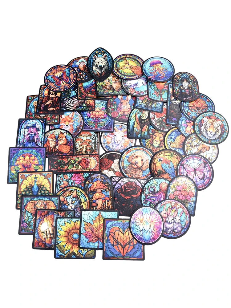 

Graffiti Stickers Waterproof Stickers Scrapbooking Supplies 3-6cm 50 Pcs Colorful DIY Great Gift PVC Waterproof