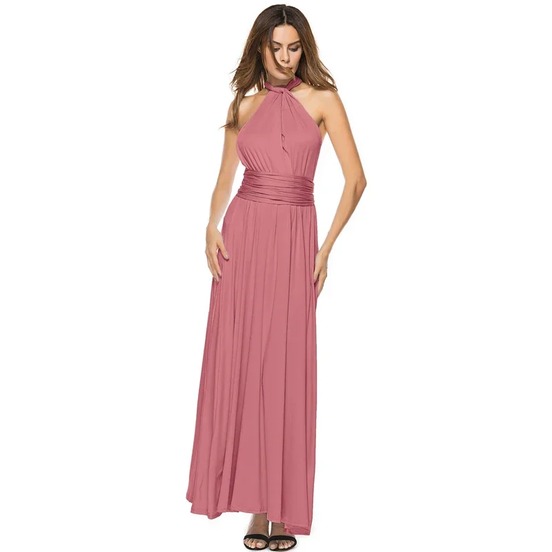 (spot) Temperament Bridesmaid long sister group dress bride Bridesmaid dress many kinds of long Party dinner gowns