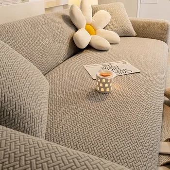 Copridivano per soggiorno Copridivano all-inclusive elastico jacquard spesso Copridivano angolare elasticizzato a forma di L 1/2/3/4 posti 1