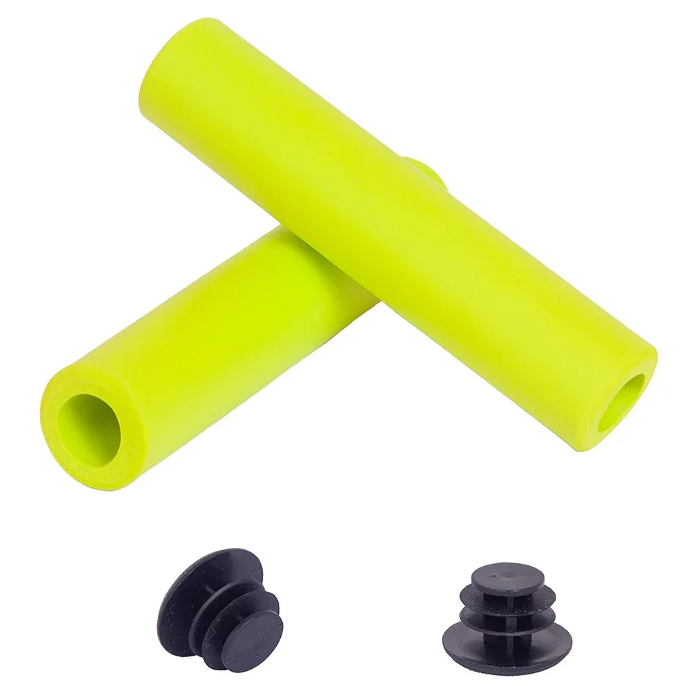 Copristerzo per manubrio di bicicletta, tubo in schiuma di spugna in silicone 2 pezzi Ultraleggero in schiuma ad alta densità, impugnature per manubrio in spugna di silicone antiurto e resistenti agli