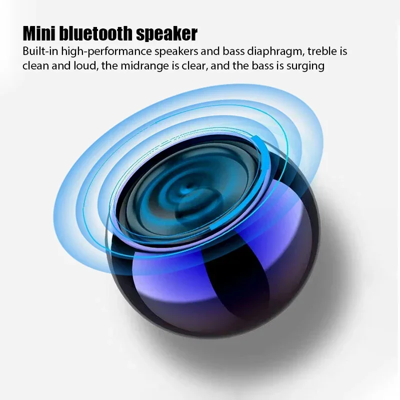 

Flash Wireless Bluetooth Speakers Portable Small Subwoofer Outdoor Mini Bluetooth Small Speaker M3 Steel Gun Metal Heavy