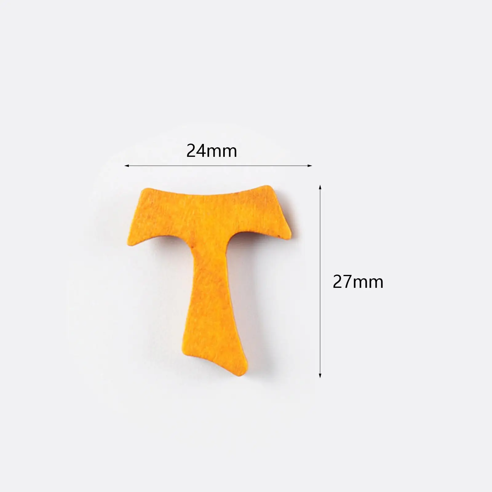 100 Ciondoli In Legno A Forma Di Croce | 22x18 Mm | Perline Per Bracciali E Gioielli Fai Da Te | Multicolore