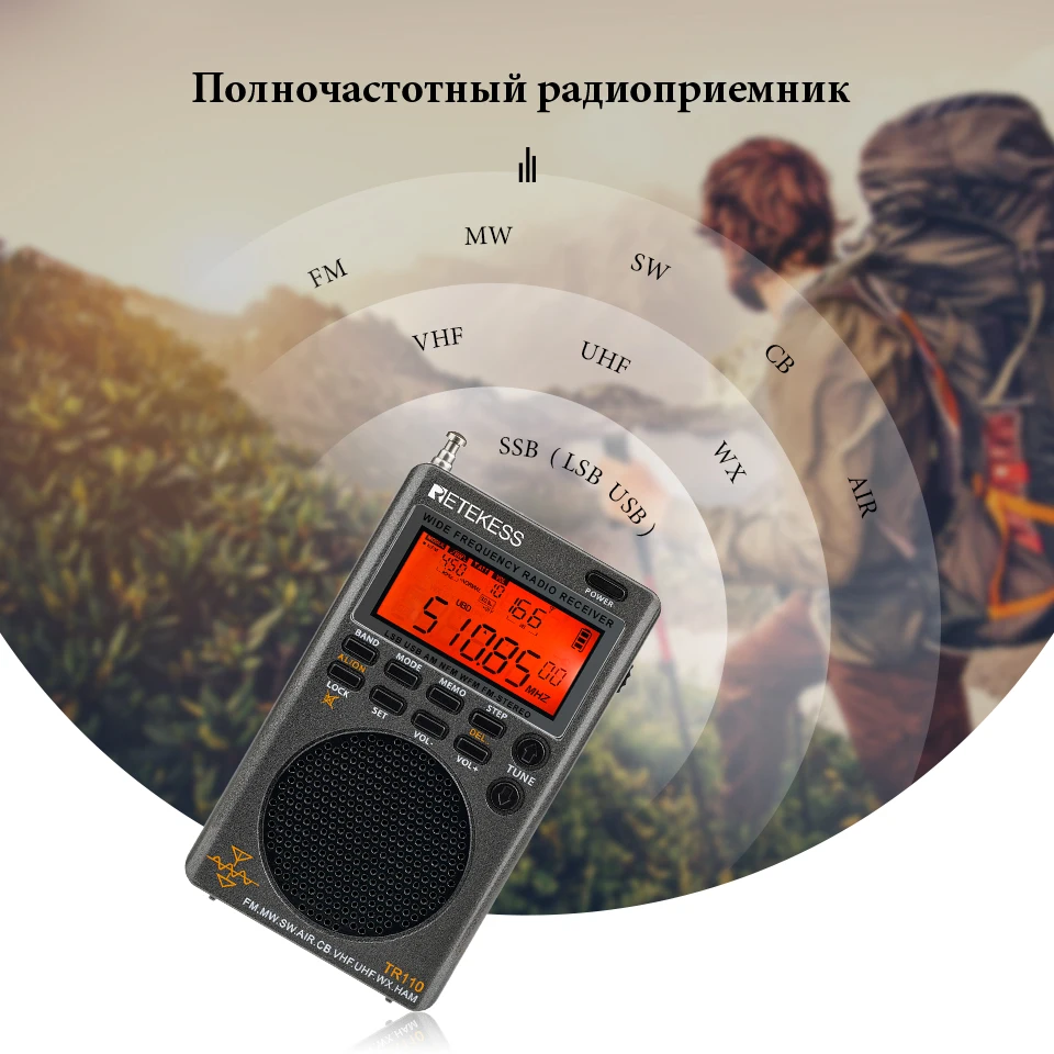 Retekess TR110 радиоприёмник радио все волны SSB на коротких волнах ...
