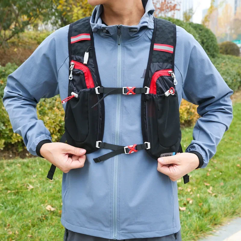 Outdoor Trail Running 5L Ultralight Backpack Hydration Jogging Vest Men Breathable Marathon Bicycle Bag Water Bottle 1.5L 500ML 3