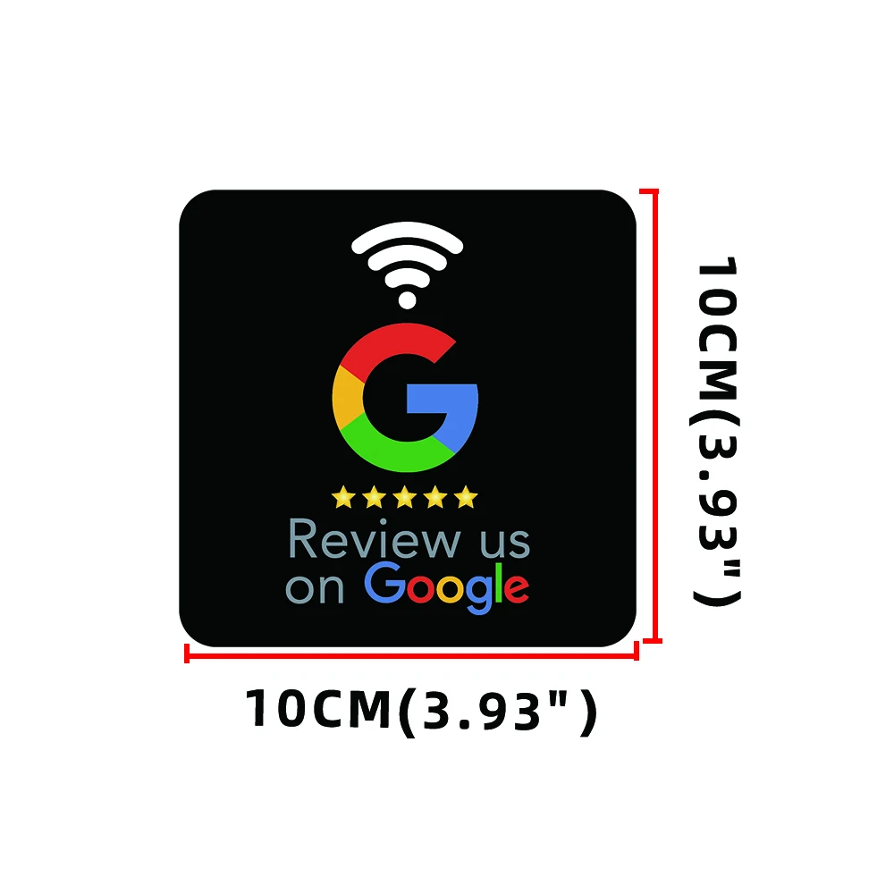 Review us on Google Trustpilot Tripadvisor Reviews NFC Tap Cards NTAG213 144bytes NFC-Enabled Google Reviews Cards