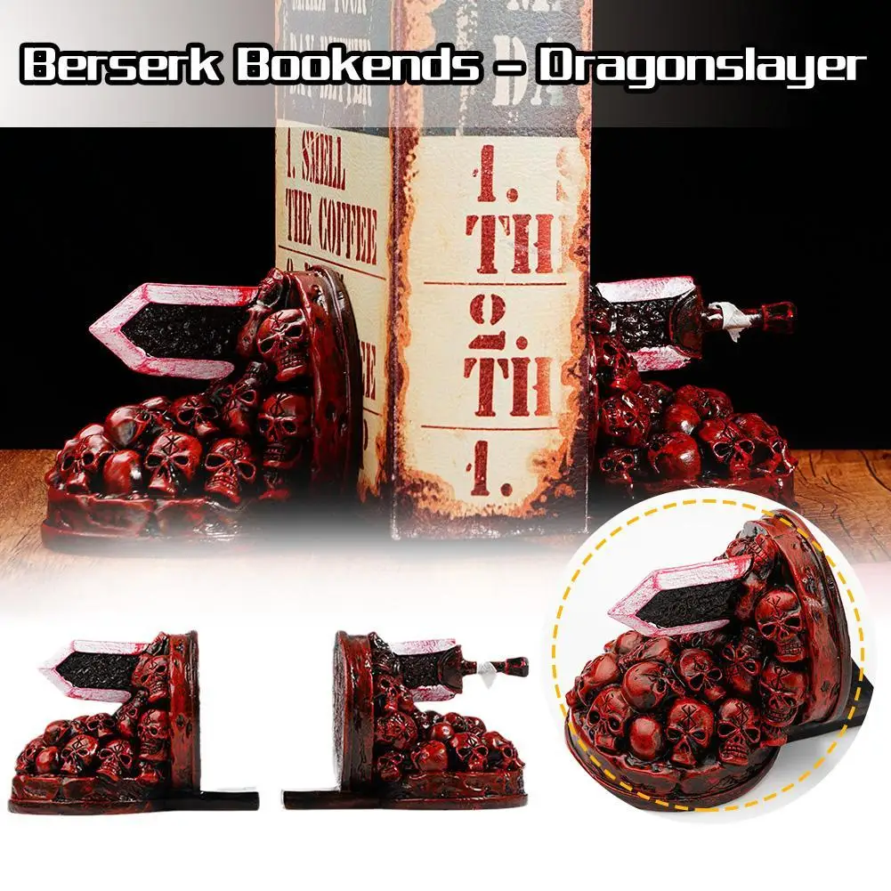 

Berserk подставки для книг яростные подставки для книг рассекающий дракона полимерные поделки для кабинета художественное оформление декоративное украшение для дома Настольная книжная полка