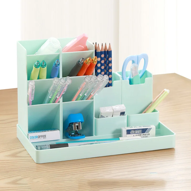 

1pcs Large Capacity Cute Pen Holder Desk Accessories Pencil Storage Box Desktop Organizer Stand Case School Office Stationery