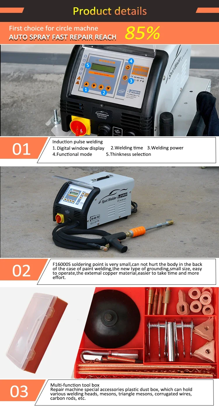 Car Tools kits portable spot welding machine auto dent puller pulling equipment vehicle body repair spot welding machine 4