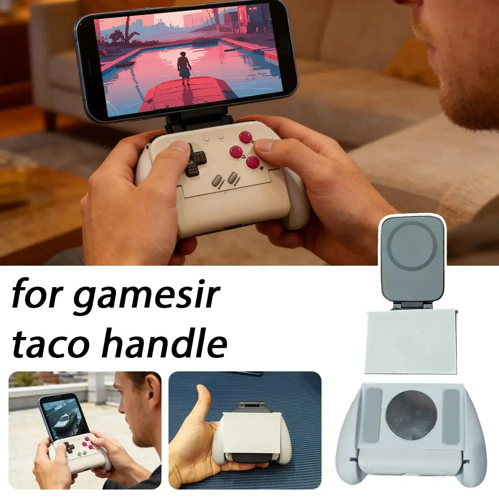 Ergonomic Game Controller Grip with Adjustable Magnetic Stand