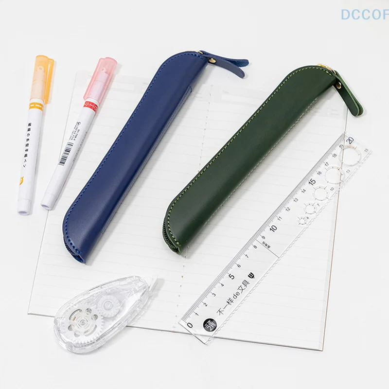방수 비즈니스 만년필 케이스 수제 데스크탑 정리함 연필 가방 펜 커버, 고급 가죽 펜 보호 커버