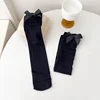 Girls' Velvet Long Socks Spring Summer Thin Ice Socks Candy colored Bow Japanese Cute Leg Over Knee Socks 3
