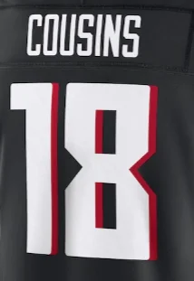thumbnail image 1 of Camisetas de fútbol de la famosa marca Atlanta con bordados personalizados para hombres, mujeres y jóvenes #7 ROBINSON #18 COUSINS #9 PENIX JR #5 LONDON, 1 of 5