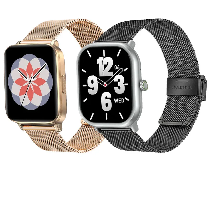 22mm Sports Metal Watch Strap - Stainless Steel Bracelet